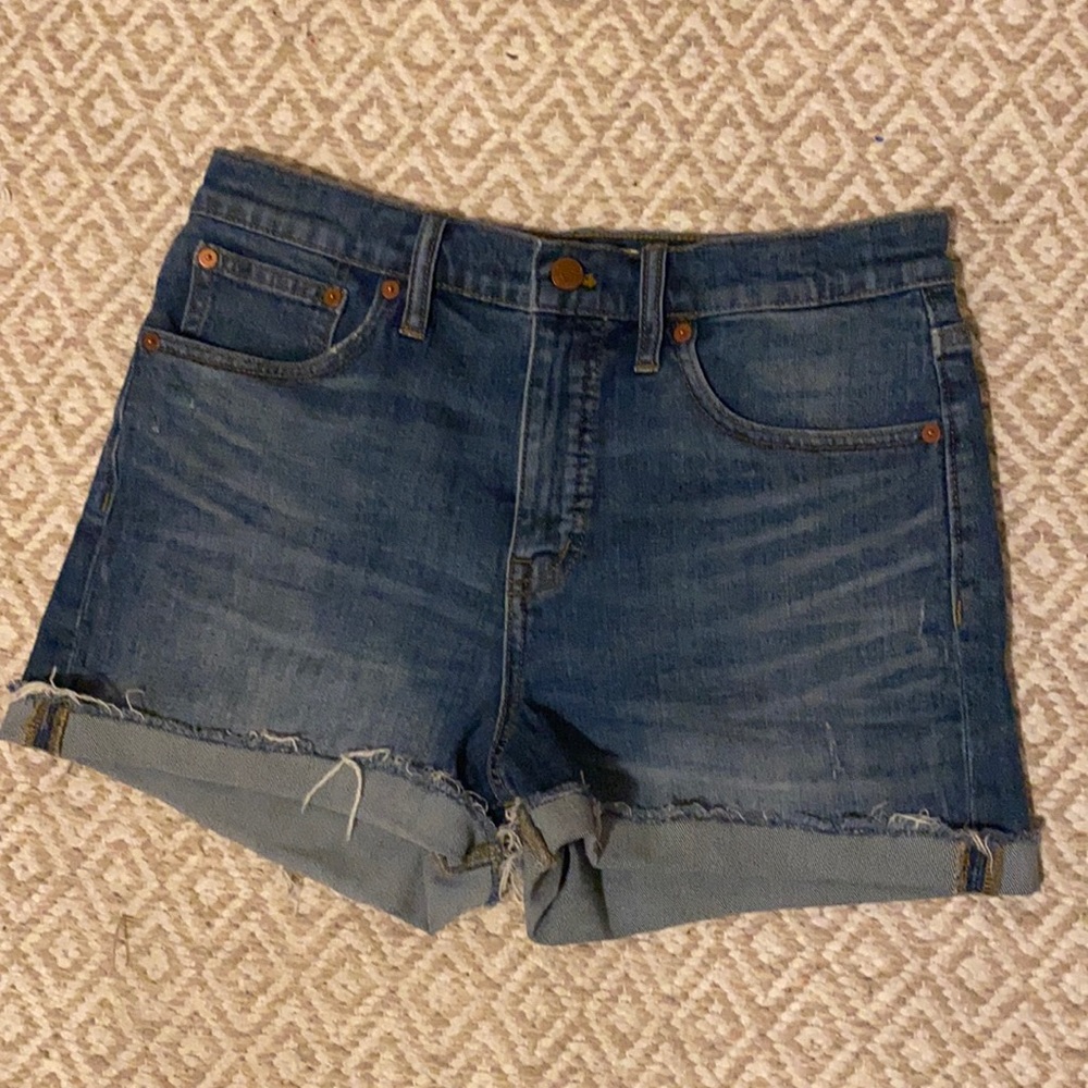 High rise stretch jean shorts Madewell